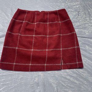 Lulu's Red Plaid Skirt ❤️